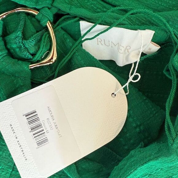 $328 Revolve x Rumer Amour jumpsuit green size medium m3 - Picture 7 of 8